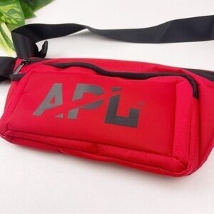 APL Red Waist Bag Fanny Pack Crossbody Belt Bag Adjustable Strap Travel Gym